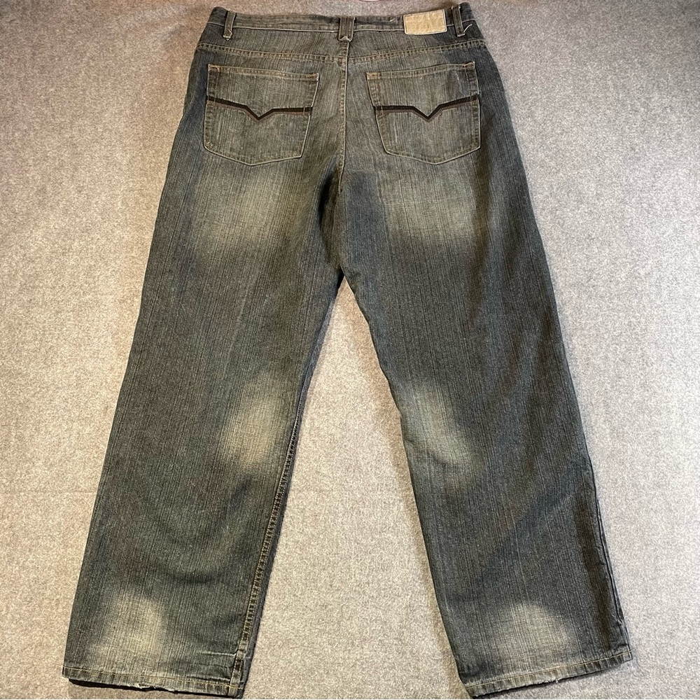 Brooklyn Xpress Jeans Men’s Size W40 x L34 Medium Wash Baggy Fit 100% Cotton - Picture 4 of 13